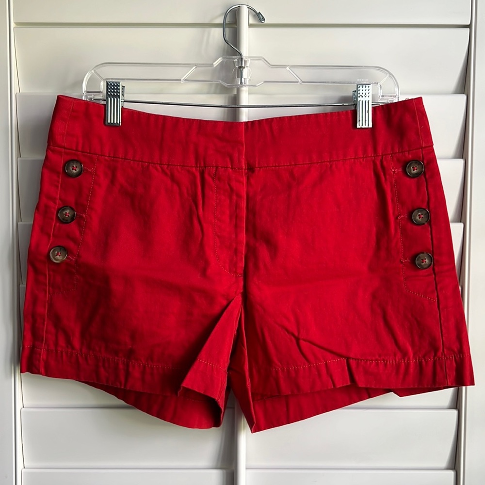 Red LOFT Shorts. Size 6. 4” inseam.